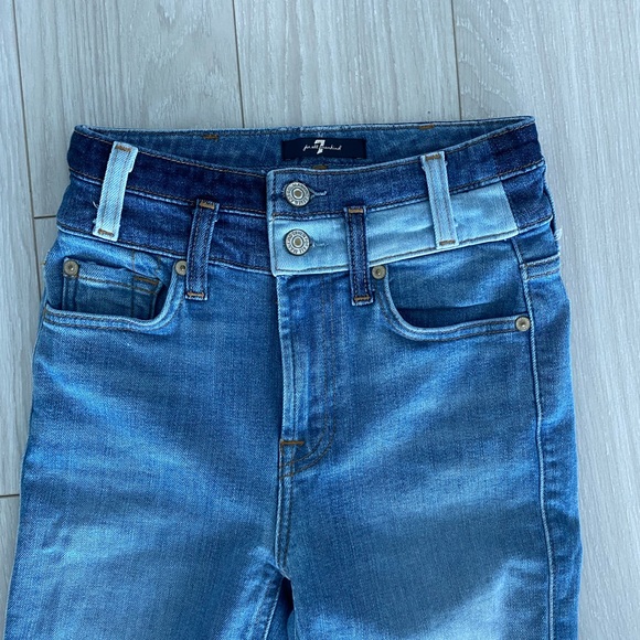 NWOT 7 For All Mankind 2-Tone Jeans - Picture 1 of 6